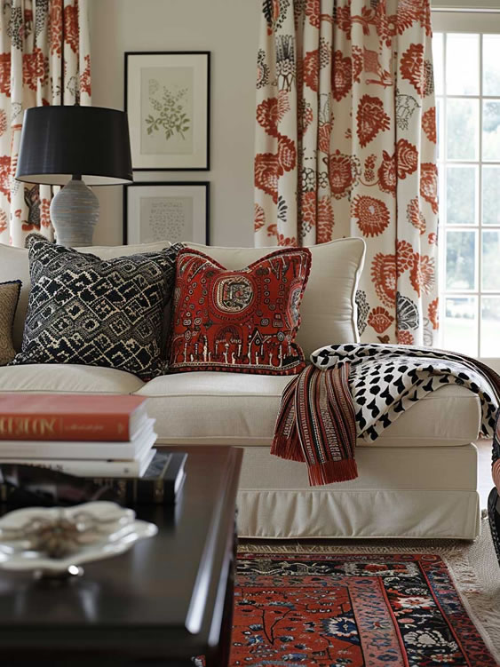 interior design decoration fabrics